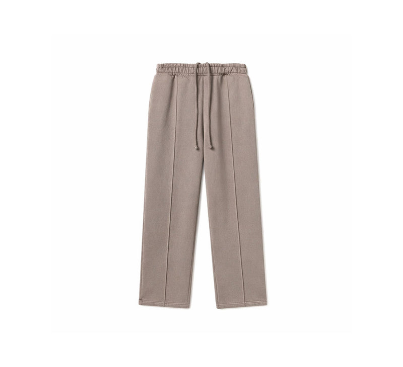 TAUPE PINTUCK SWEATPANTS